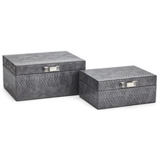 Imax WORLDWIDE HOME Olysis 首飾盒 2 件套, 灰色的