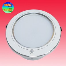 感應王 CY-604A 10W 紅外線感應嵌燈 鋁殼 嵌孔12cm, 白光, 詳見包裝