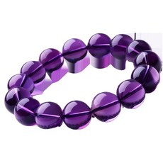 紫水晶手鍊 水晶手鍊 開運能量手鍊 圓珠手串 單圈手鍊 情侶手鍊 生日禮物