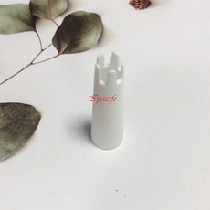 愛鴨咖啡 MOSA 奶油槍專用花嘴組：十字花嘴、五缺口花嘴、鬱金香花嘴 烘焙裝飾必備, 白色, 1個