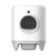 P牌 智能貓砂盆 全自動清潔 智能感應 安全防護 時尚外觀 低噪音運行, 白, 1個