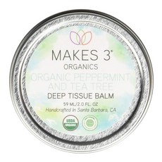 MAKES 3 ORGANICS 深層保濕潤膚膏 薄荷&茶樹, 1個, 59ml