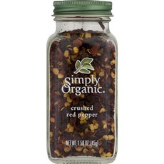 Simply Organic 紅辣椒碎, 1罐, 45g
