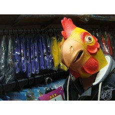 乳膠公雞頭套, 詳見包裝