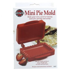 NORPRO 迷你餡餅模具 12 x 4.13 x 11.5cm, 1個, 紅色的