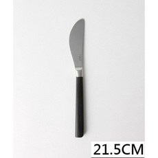 (小品日貨)柳宗理 黑柄樺木不鏽鋼甜點刀餐刀21.5cm，日本製精緻餐具，現貨在台, 黑柄, 1個