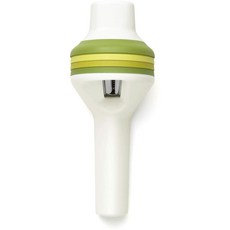 chef'n 手持式旋轉不鏽鋼削皮器, 1個, 綠色 白色