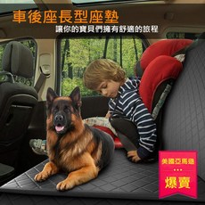 汽車後座長型寵物墊 (FP-01), 黑色, 1件