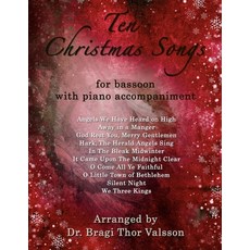 (英文圖書) Ten Christmas Songs - Bassoon with Piano Accompaniment 平裝版, Independently Published, 英文