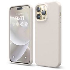 elago iPhone 14 Pro Max 淺砂液態矽膠手機殼，舒適握感，防指紋易清潔