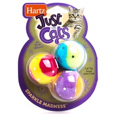 Hartz Sparkle Madness Ball 貓咪玩具 3 件套, 1組