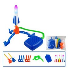 沖天火箭筒 一飛沖天 腳踩火箭 兒童戶外玩具 彈射飛天 發射火箭 火箭玩具 氣壓式火箭, 多色