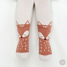 Haru Leon小狐狸造型內搭褲襪組 韓國童襪 寶寶保暖褲襪