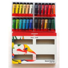 【汶采】荷蘭阿姆斯特丹AMSTERDAM壓克力顏料20ml一般色系12/24/36色組, 20ml, 24色