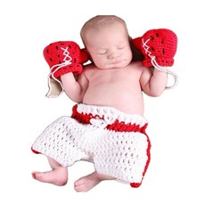 寶寶寫真拳擊服裝三色款 - 寶寶攝影造型服裝，可愛拳擊手造型，柔軟舒適材質，多色可選