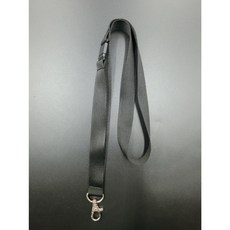 【富巨金】20mm識別證帶 證件帶 2cm寬高速帶 特多龍 車縫安全扣 鋅鉤, 黑色