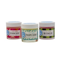 唇部磨砂膏, Rainbow sherbet+Watermelon+Pineapple coconut, 28g, 3罐