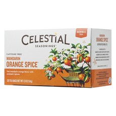 CELESTIAL SEASONINGS 詩尚草本 無咖啡因橘子涼茶包, 20件, 2.7克