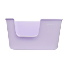 側邊開口開放式貓砂盆，霧面磨砂質感，巨大空間設計，貓咪如廁更舒適, 香芋紫, 1個