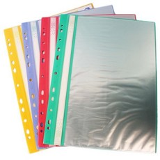 雙德A4 11孔可歸檔商業輕便資料簿30張入，多用孔資料袋，A4文件收納夾, 綠色