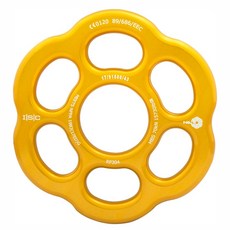 英國 ISC 圓形大分力盤 黃色 70KN 高強度繩索管理工具