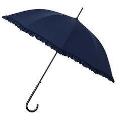 GORRANI 日系蝴蝶結荷葉花邊造型晴雨直傘