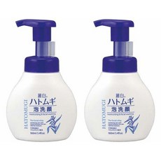 KUMANO 熊野油脂 麗白薏仁按壓式泡沫洗面乳, 2個, 160ml