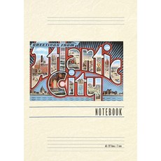 (英文圖書) Vintage Lined Notebook Greetings from Atlantic City New Jersey 平裝版, Found Image Press, 英文