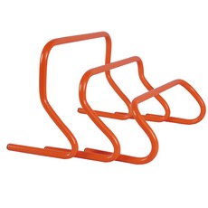 NORDITION 38公分高低欄跨欄6入組-台灣製速度跨欄高低梯障礙欄跳格欄小欄架直排輪足球訓練田徑敏捷度團康, 橘色