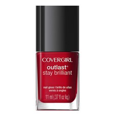 COVERGIRL Outlast Stay Brilliant Nail Gloss 11ml, 1個, Red-Dy And Willing