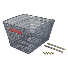 微網狀自行車後籃, 1個, 灰色