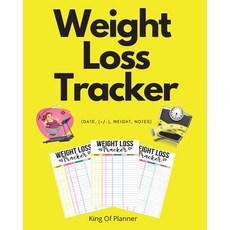 Weight Loss Tracker: (Date (+/-) Weight Notes) 平裝版, King of Planner, 英文