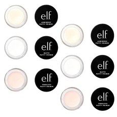 e.l.f. 毛孔隱形妝前膏組 4g, 6片, 無孔,啞光,發光
