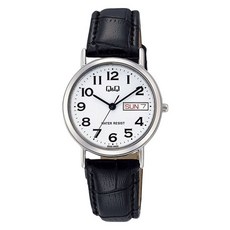 Q&Q Watch標準男款皮革手錶 A203-304