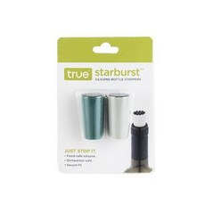 true 矽膠酒瓶塞, 2件, 綠色,白色