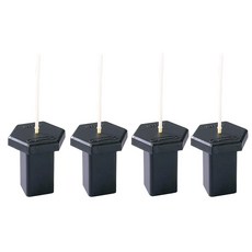 markwort 橡膠底塞 白色單指示燈, 黑+白