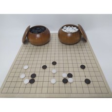 精瓷圍棋套組 加重圍棋 五子棋雙用 棋盤棋罐完整套組, 精瓷+棗木罐+貼皮棋盤 (可超商), 1個