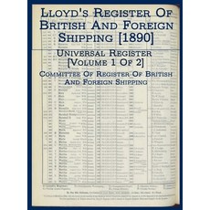 (英文圖書) Lloyd's Register of British and Foreign Shipping [1890]: Universal Register [Volume 1 of 2] 精裝版, Nimble Books, 英文