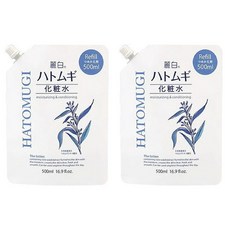 KUMANO 熊野油脂 麗白薏仁化妝水補充包, 500ml, 2包