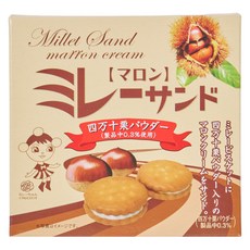 MonPlaisir Millet夾心餅乾 四萬十栗口味 5包入, 1個