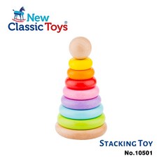 New Classic Toys 幼幼彩色幾何疊疊樂 寶寶認知學習玩具, 詳見包裝, 詳見包裝