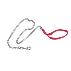Coastal pet products inc 寵物金屬鏈條牽繩+尼龍項圈組 紅色, 1個