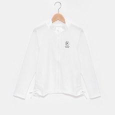 LOVETOXIC LT側抽繩前開拉鍊防磨衣, 白色