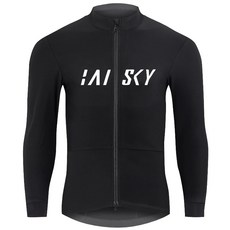 BAISKY百士奇自行車男款雙拉鍊抓絨長車衣 冬季保暖長袖騎行服