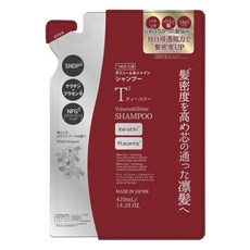 日本 T3 豐盈亮澤洗髮精 補充裝, 1個, 420ml