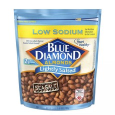 BLUE DIAMOND 藍鑽 薄鹽低鈉杏仁, 709g, 1個