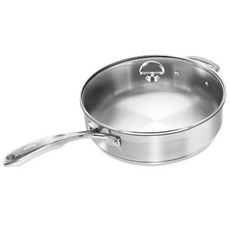 chantal 單柄不鏽鋼湯鍋+玻璃鍋蓋, 銀色, 4.7L