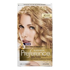 亮澤染髮劑, 1個, 8G金色金發