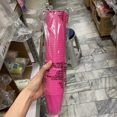 硬紅塑膠免洗杯 (50入), 1條, 50入