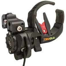 TRUGLO Lock Fire Drop Away箭台 左手用射箭用品, 1個, 黑+紅